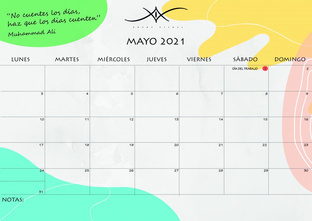 calendario mayo 2021 