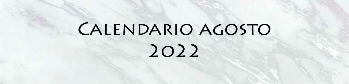 calendarios agosto 2022 por adara visual