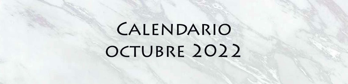 calendario octubre 2022 por adara visual
